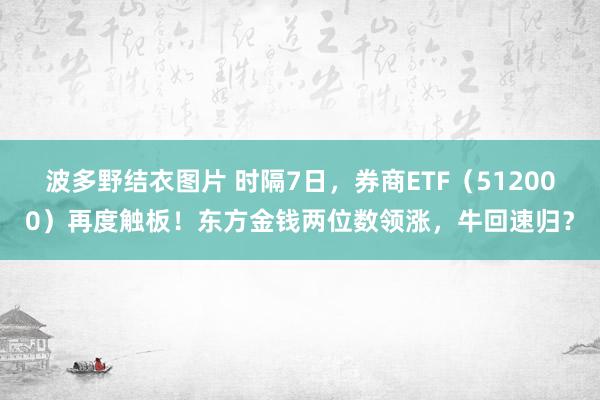 波多野结衣图片 时隔7日，券商ETF（512000）再度触板！东方金钱两位数领涨，牛回速归？