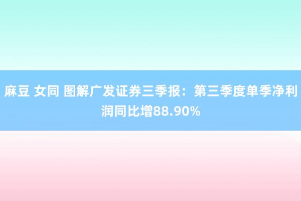 麻豆 女同 图解广发证券三季报：第三季度单季净利润同比增88.90%