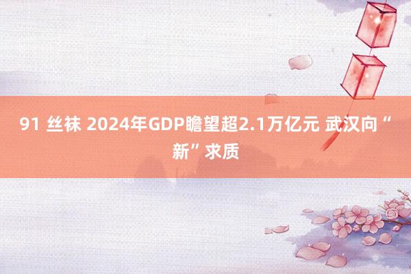 91 丝袜 2024年GDP瞻望超2.1万亿元 武汉向“新”求质