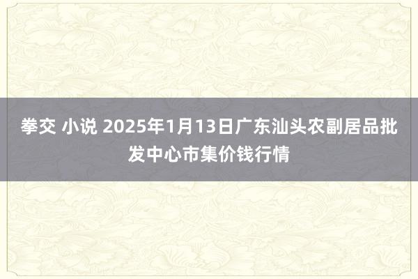 拳交 小说 2025年1月13日广东汕头农副居品批发中心市集价钱行情