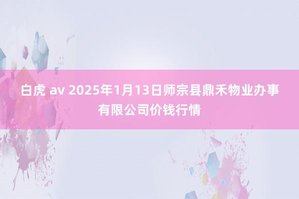 白虎 av 2025年1月13日师宗县鼎禾物业办事有限公司价钱行情